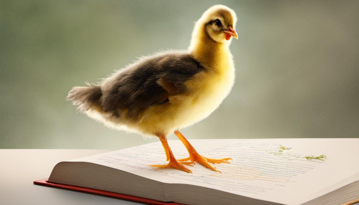 Raising baby chicks with a list of common chick diseases written next to it, depicting the importance of understanding and preventing these diseases.